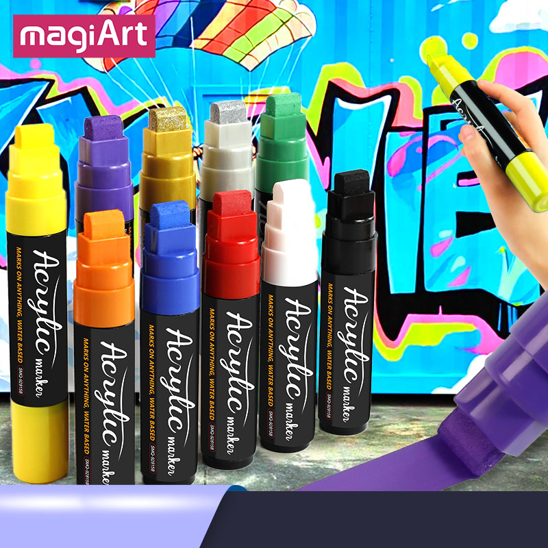 Art Craft Jumbo - 10 Colors Jumbo Permanent Colored Acrylic