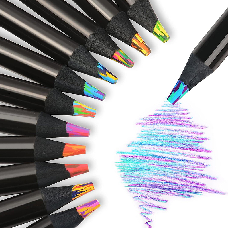 Art Craft Jumbo - Multicolored Pencils Gradient Rainbow Pencils Jumbo-Colored
