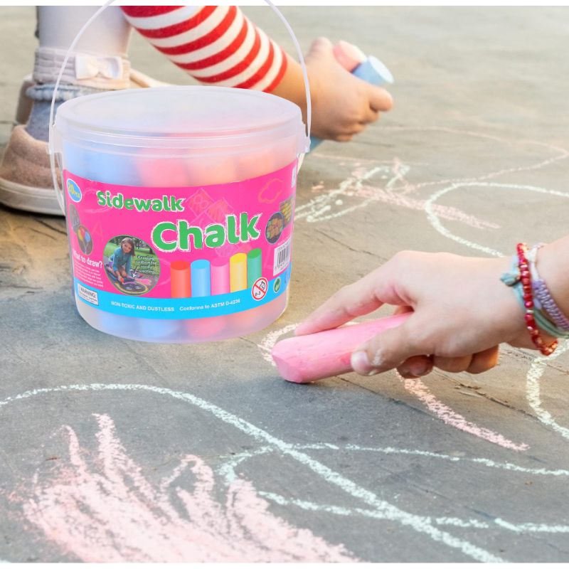 Art Craft Jumbo - Washable Jumbo Sidewalk Colors Chalk for