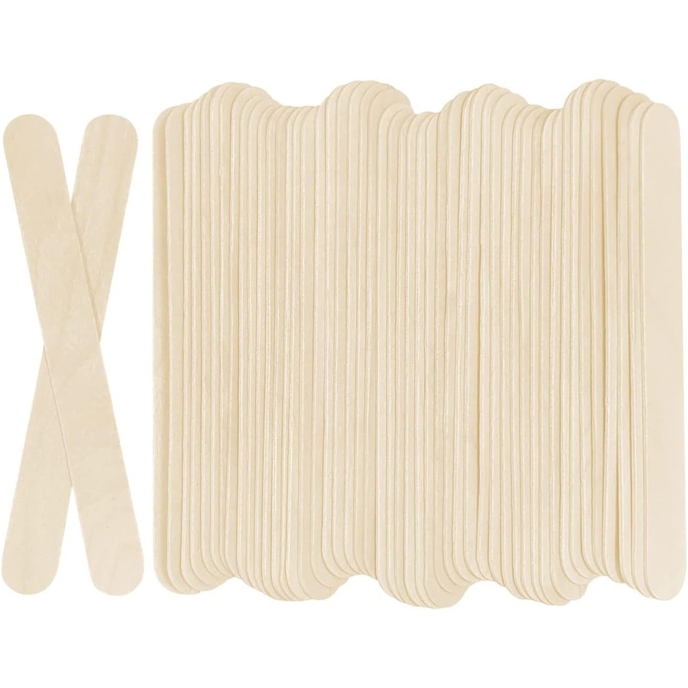 Art Craft Jumbo - KTOJOY 100Pcs Jumbo Wooden Craft Sticks