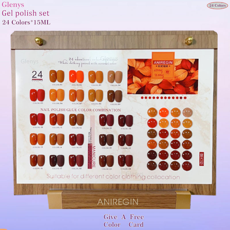 Art Craft Online - Vintage Brown 24 Color Nail Polish