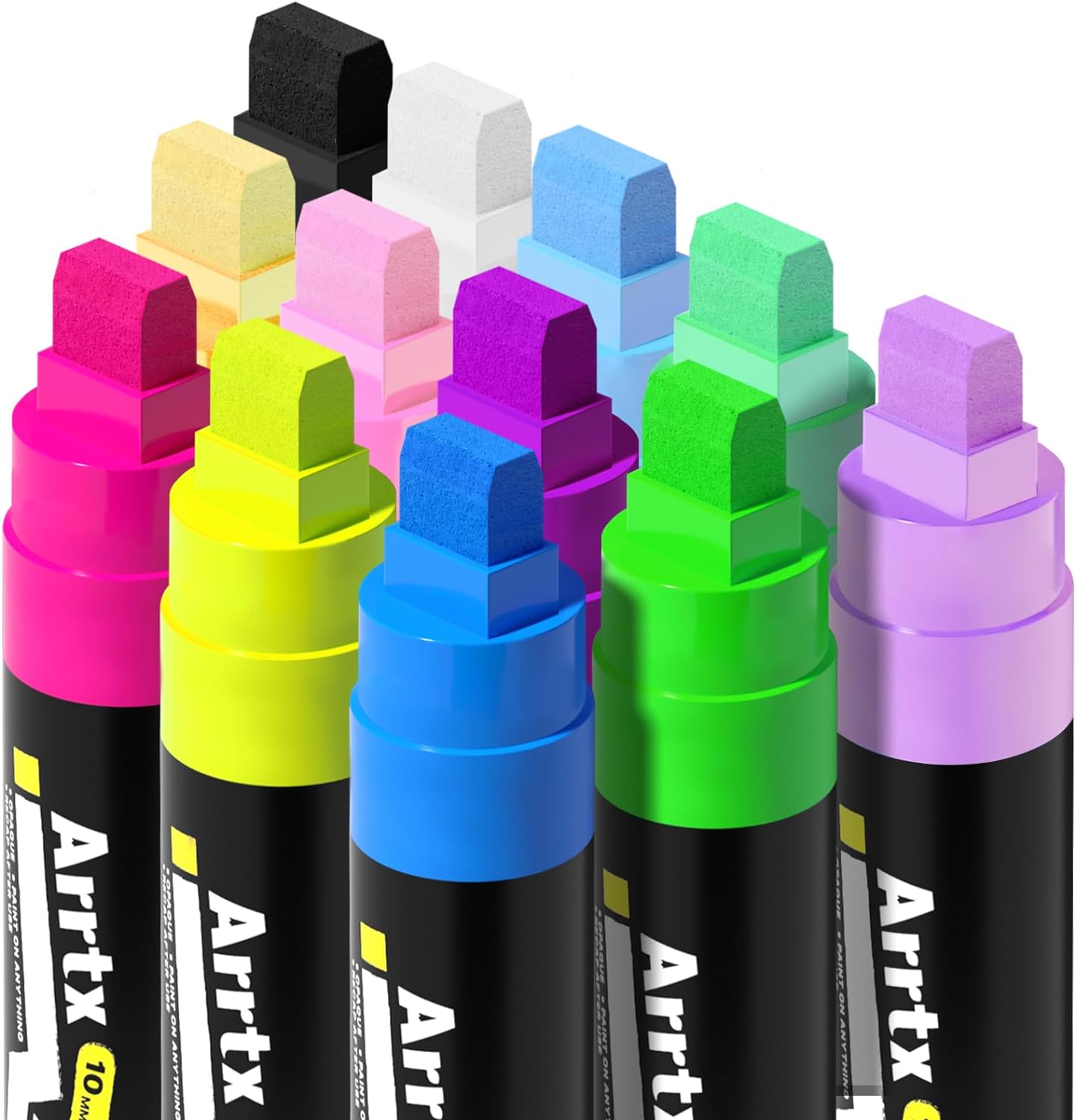 Art Craft Jumbo - Arrtx Acrylic Paint Markers, 10mm Felt