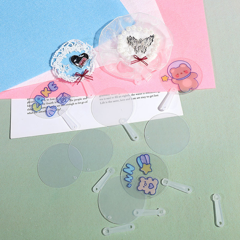 Mini Blank Fans, Transparent D - Art Craft Ideas For Kids review and price