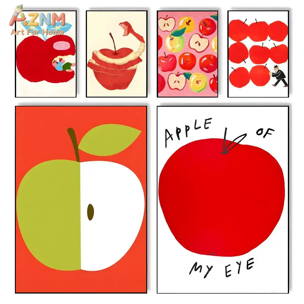 AZNM Cute Red Apple Cartoon Fr - Art Craft Kitchen review and price