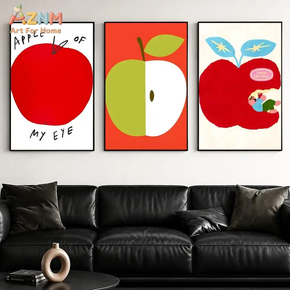 AZNM Cute Red Apple Cartoon Fr - Art Craft Kitchen review and price