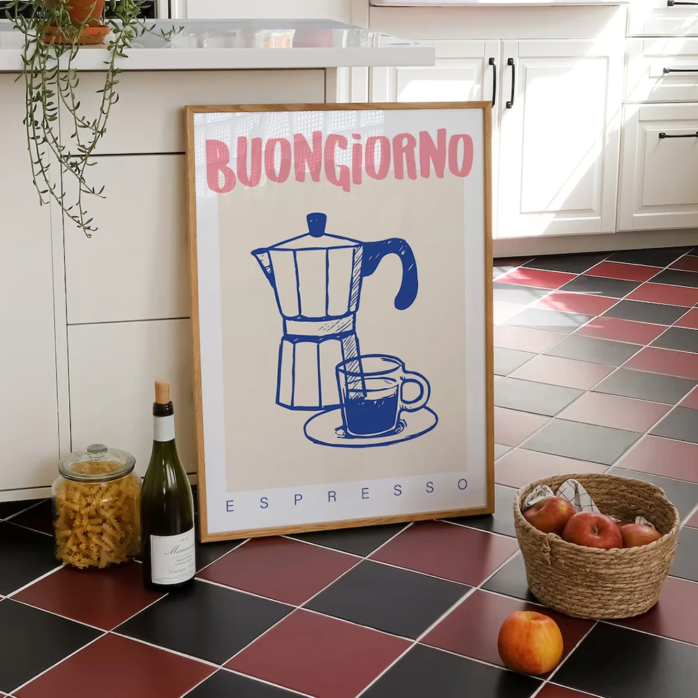 Modern Coffee Espresso Wall Ar - Art Craft Kitchen review and price