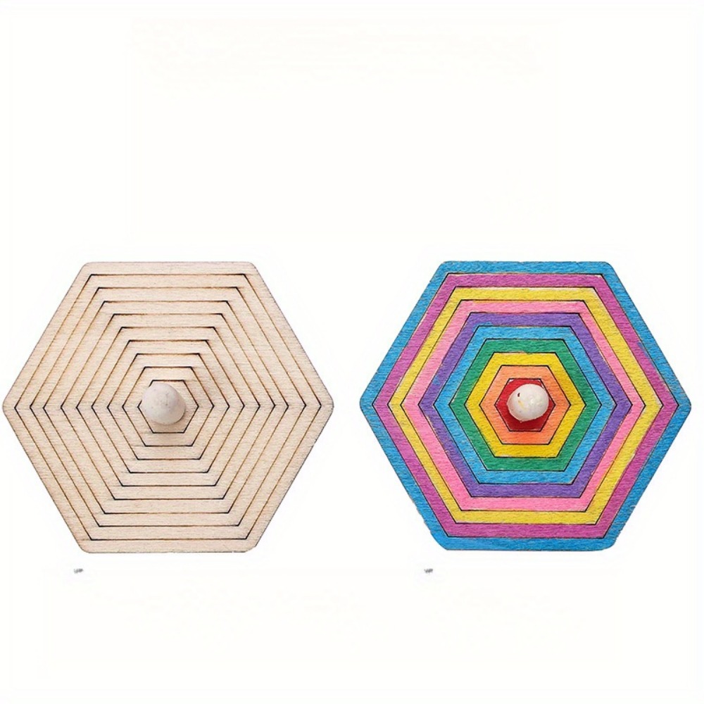 16pcs Wooden Spinning Top Craf - Art Craft Ideas For Kids review and price