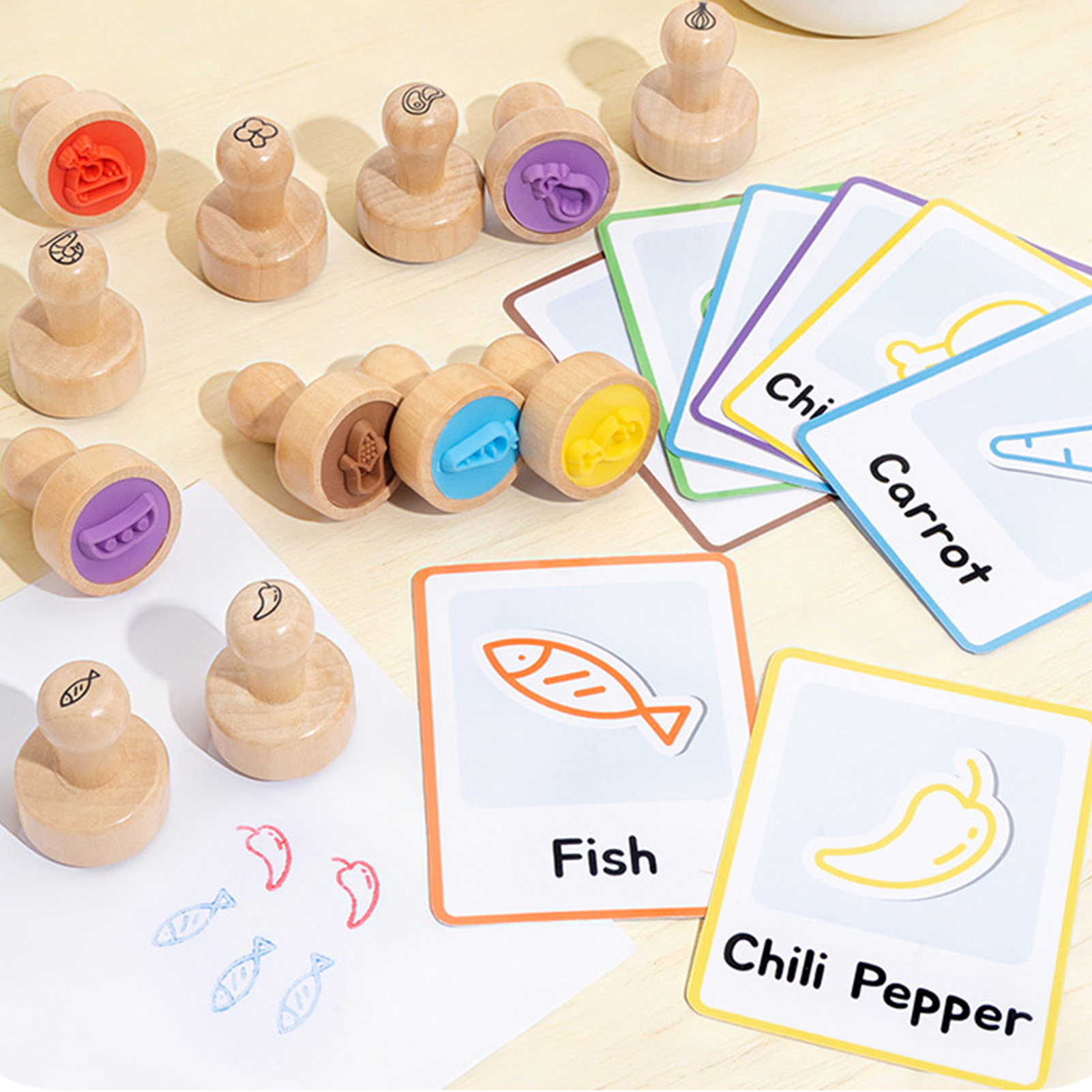 Natural Wood Stampers for Pres - Art And Craft Vegetable review and price