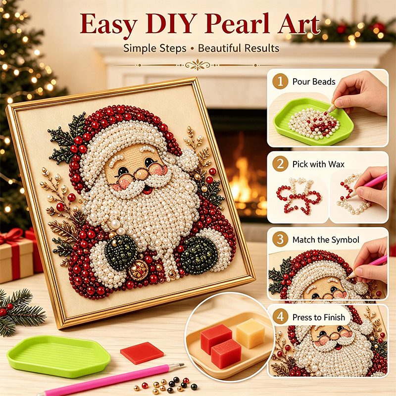 Christmas 3D Pearl Art DIY Kit - Art And Craft For Xmas review and price