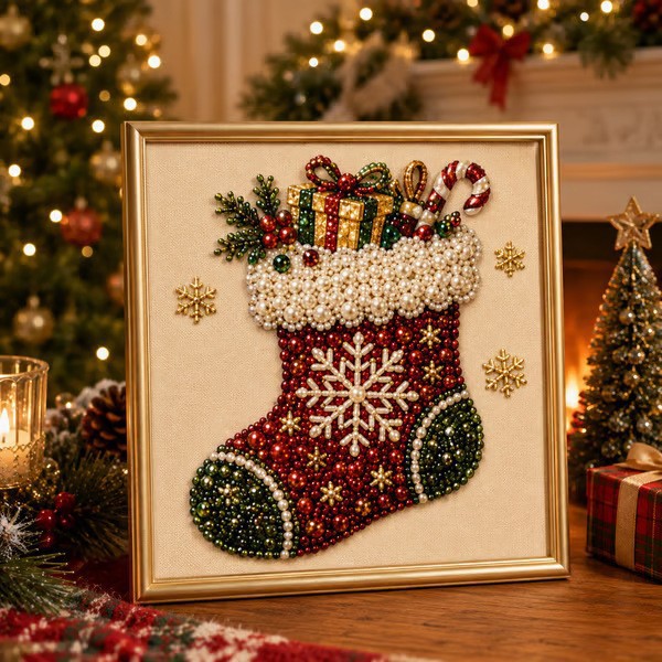 Christmas 3D Pearl Art DIY Kit - Art And Craft For Xmas review and price