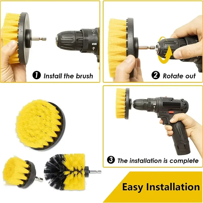 3 pcs/set drill brush set powe - Mosaic Tile Supply review and price