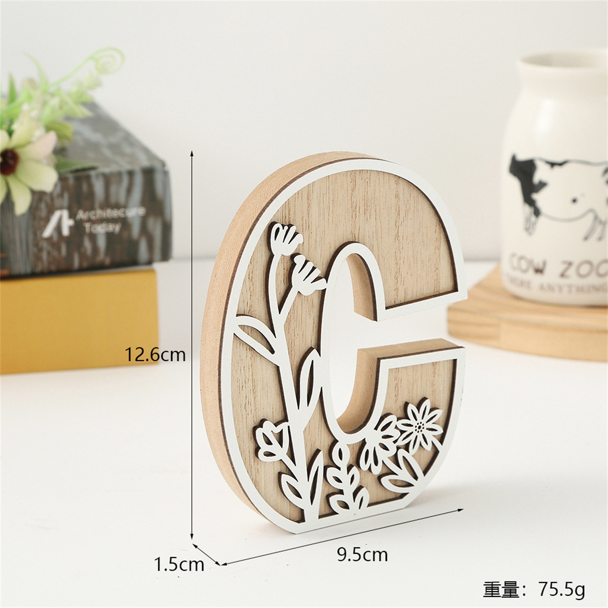 1Pcs Raw Wood White Engrave 26 - Art And Craft For Xmas review and price