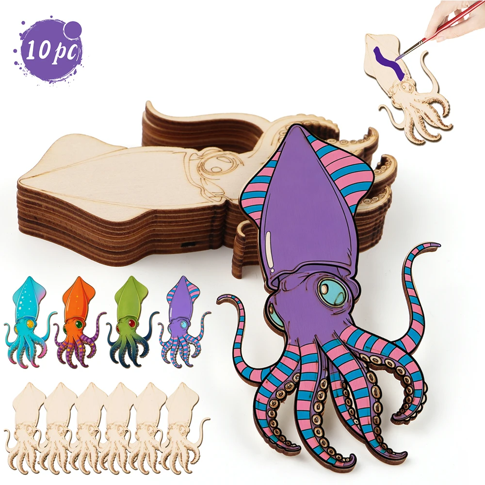 10pcs/set Unfinished Wood Craf - Art Craft Us review and price