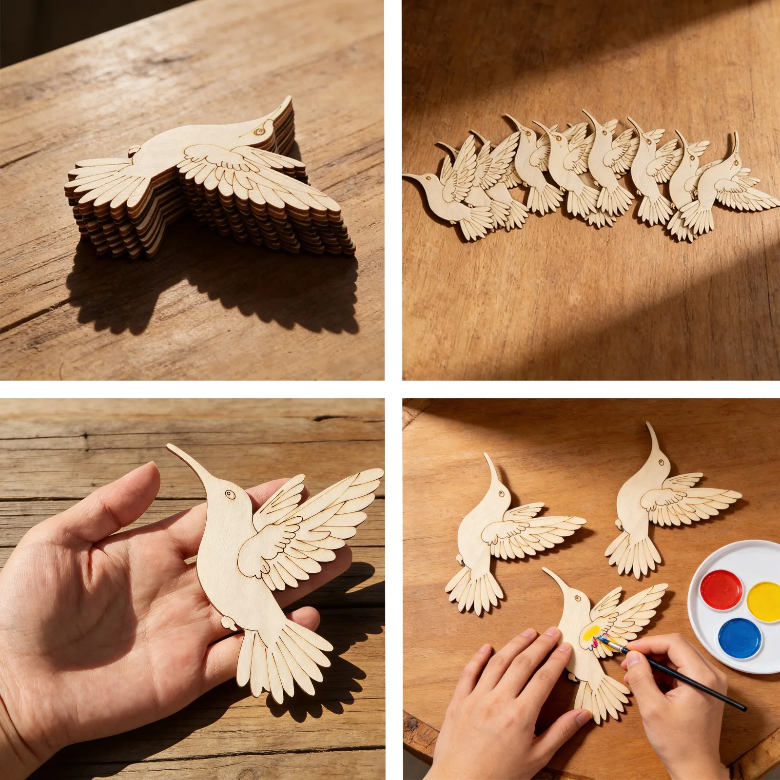 10pcs Unfinished Wood Animal B - Art Craft Us review and price