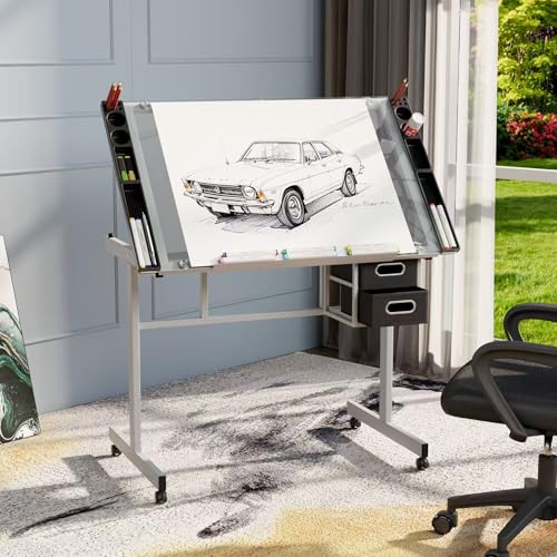 Adjustable Drafting Table with - Art Craft Us review and price