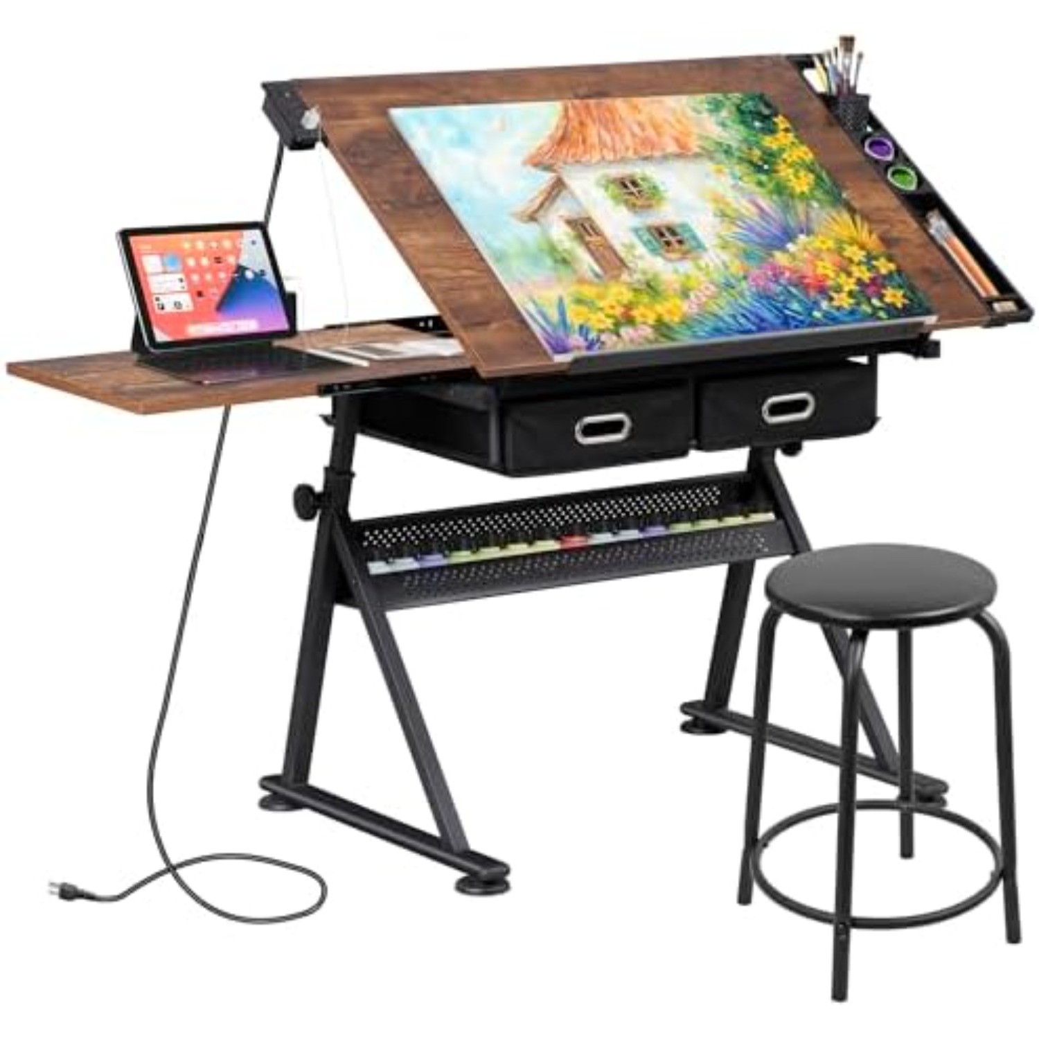 Adjustable Drafting Table with - Art Craft Us review and price