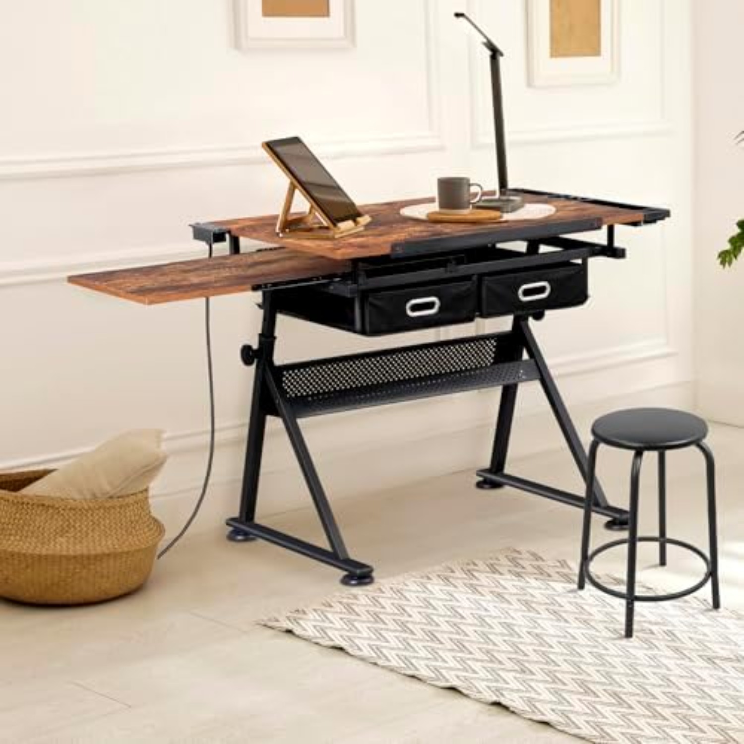 Adjustable Drafting Table with - Art Craft Us review and price