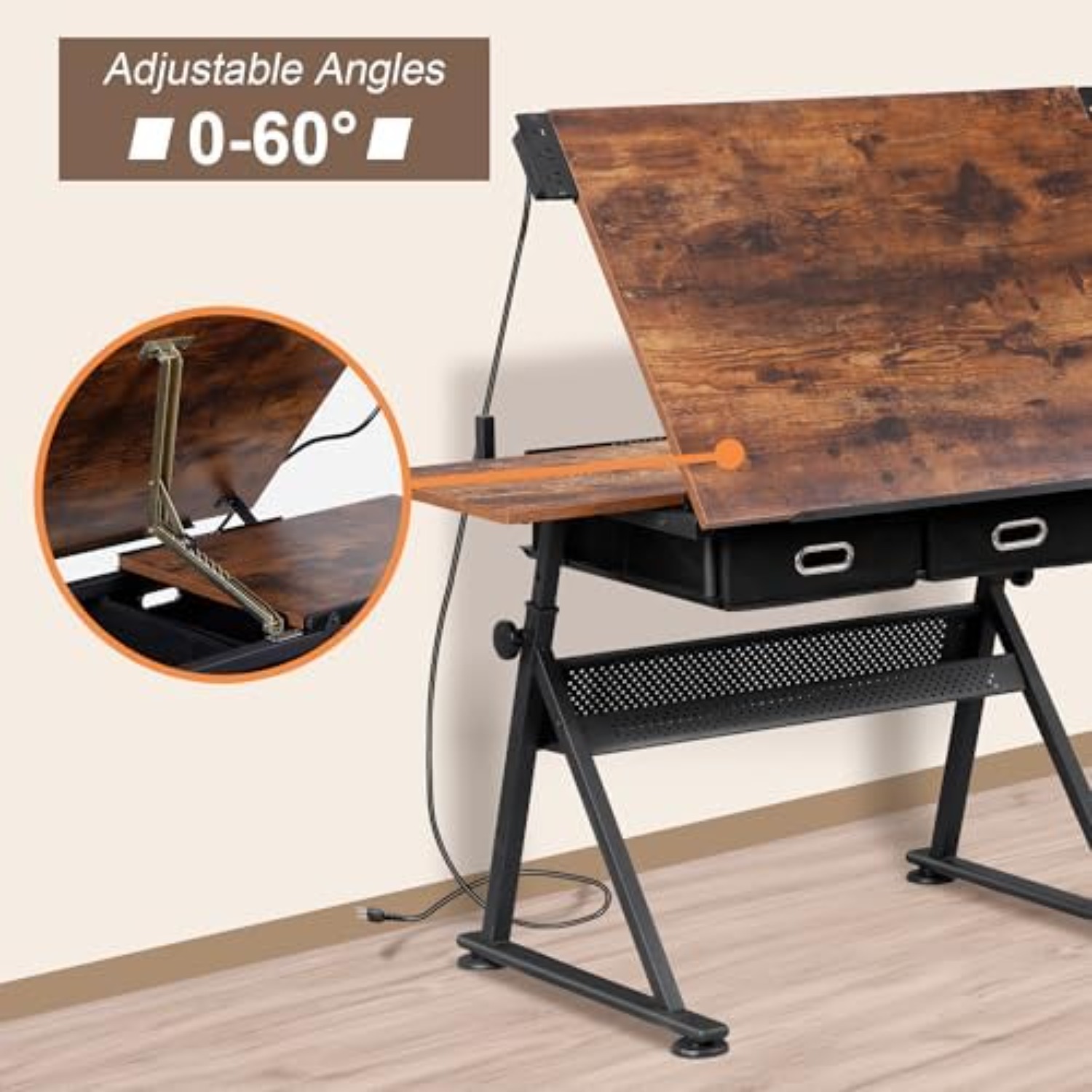 Adjustable Drafting Table with - Art Craft Us review and price