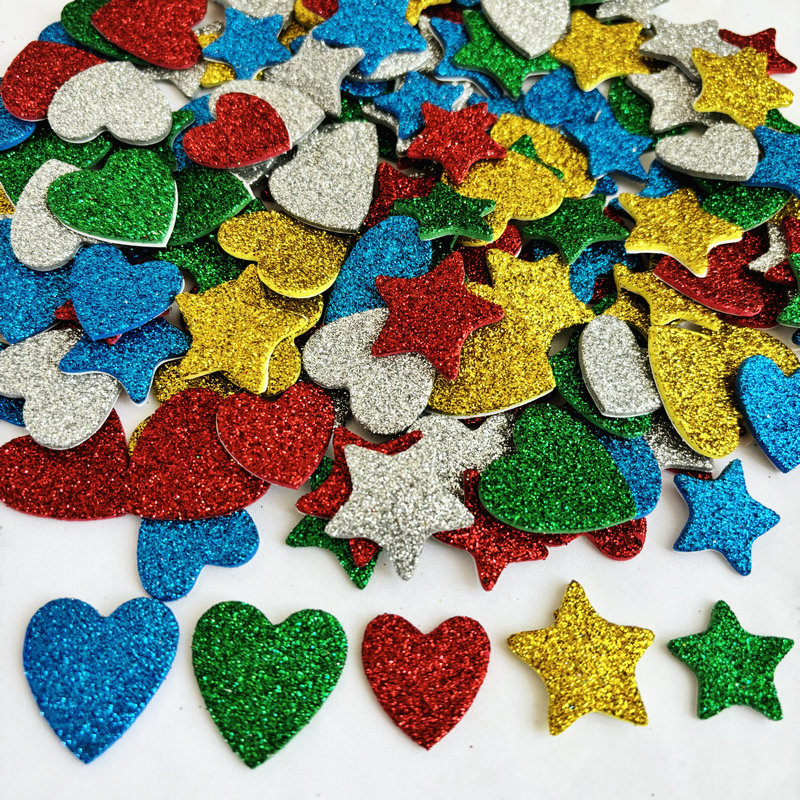 150PCS/LOT.Glitter star and he - Art And Craft For Xmas review and price