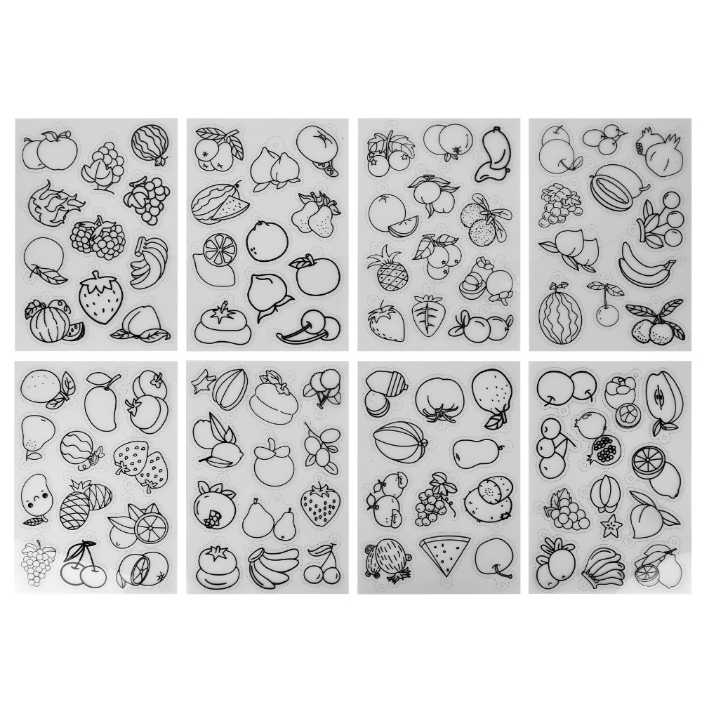 8pcs Fruit Vegetable Pattern H - Art And Craft Vegetable review and price