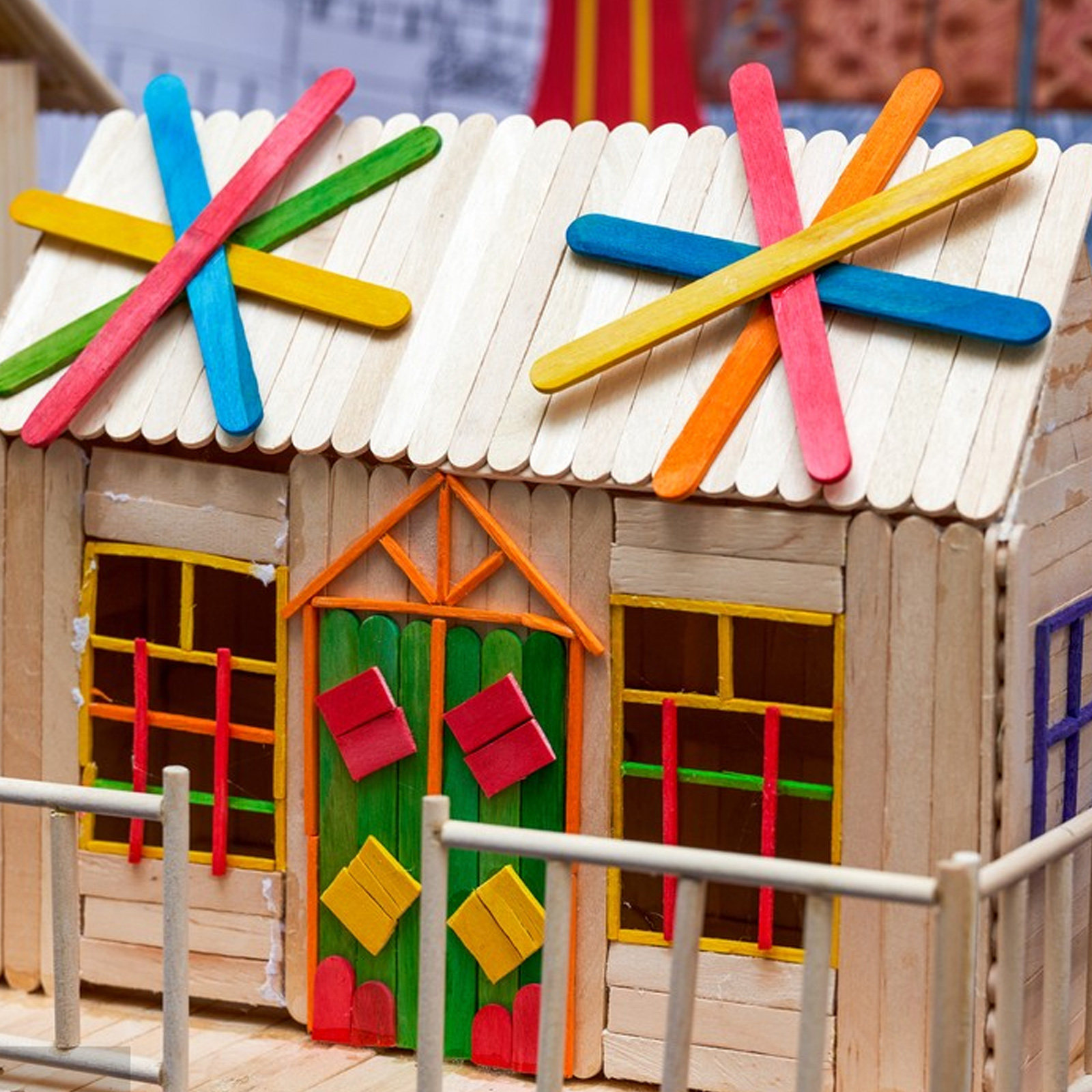 200Pcs Bright Colored Wood Ice - Art Craft Jumbo review and price