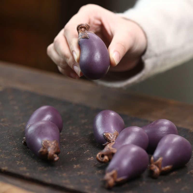 Purple Sand Eggplant Tea Pet H - Art And Craft Vegetable review and price