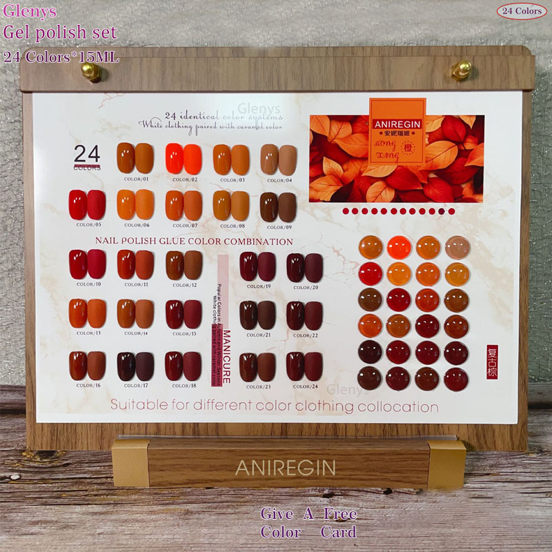 Vintage Brown 24 Color Nail Po - Art Craft Online review and price