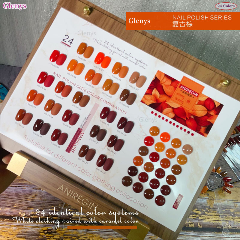 Vintage Brown 24 Color Nail Po - Art Craft Online review and price