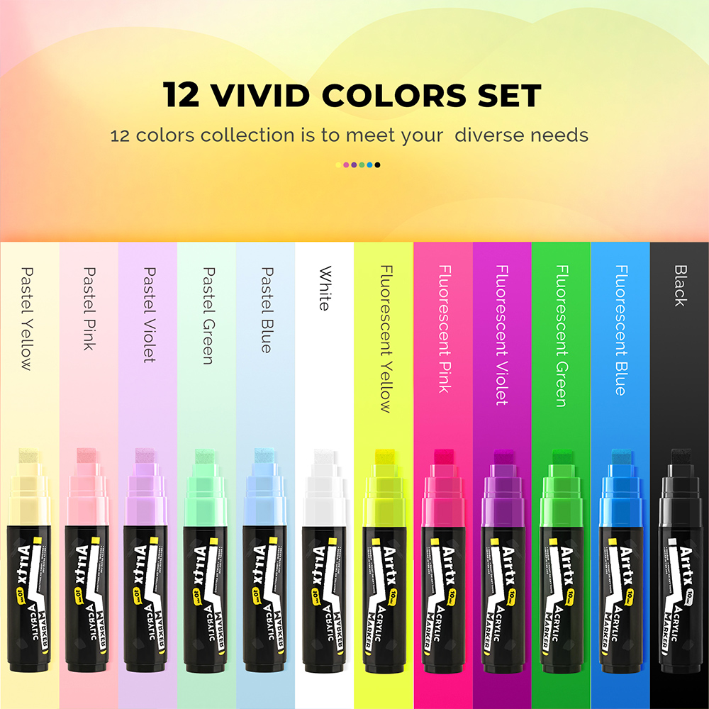 Arrtx Acrylic Paint Markers, 1 - Art Craft Jumbo review and price
