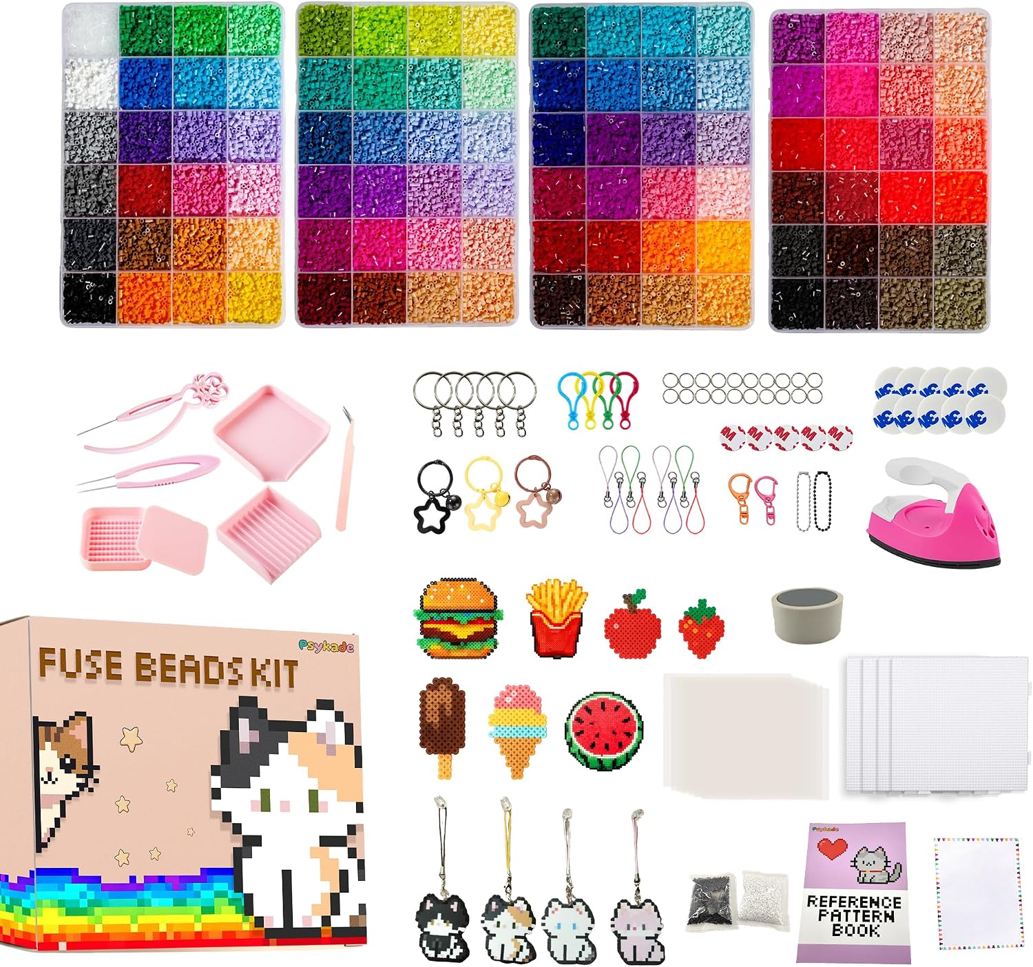 Fuse Beads Kit-Easy DIY-96 Col - Art Craft Us review and price